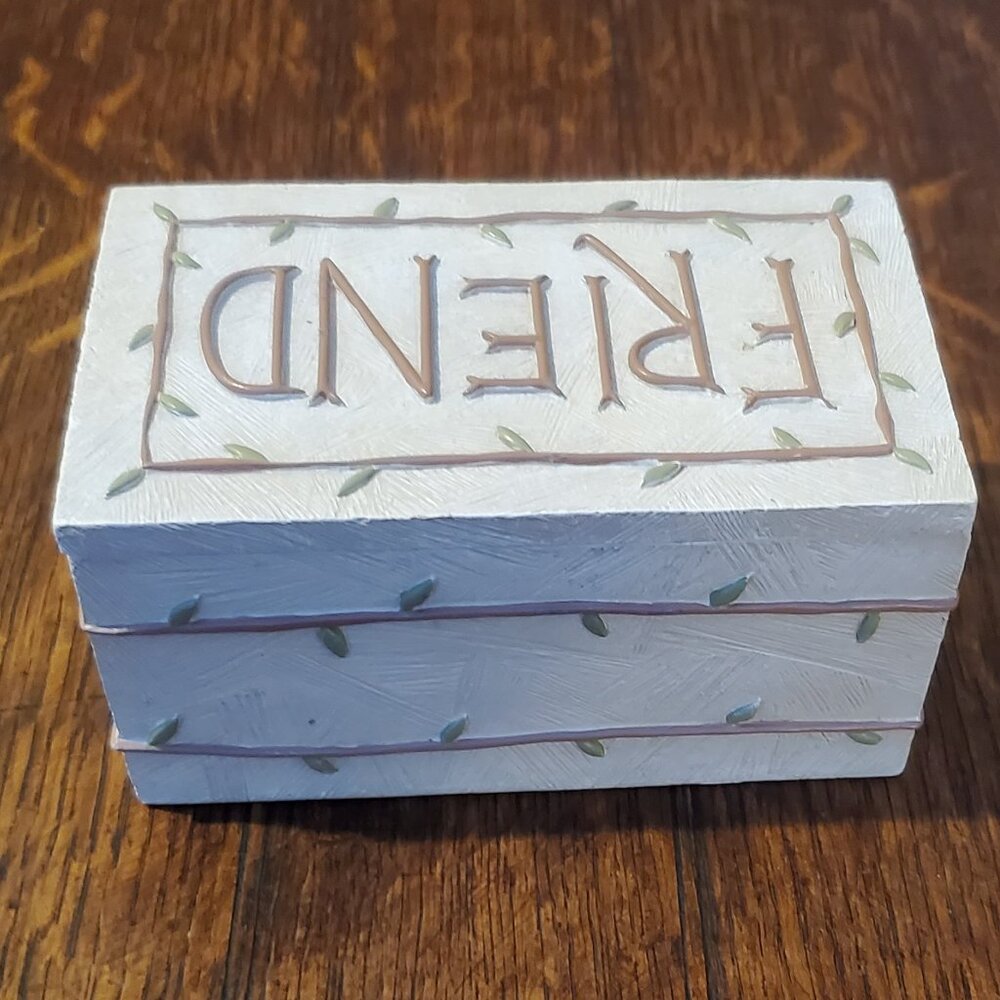 "Friends" Trinket Keepsake Gift Box by Tim Coffey for Demdaco - Picture 5 of 9